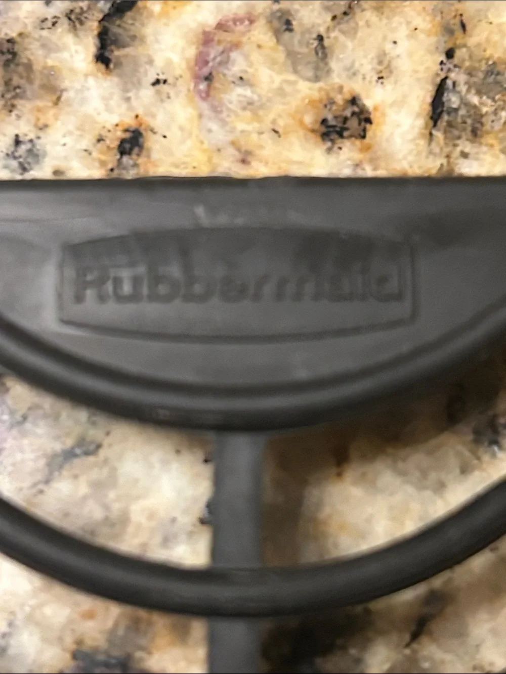 Rubbermaid Black Sink Grid with Center Drain Opening